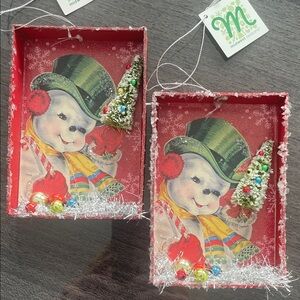 Red Snowman Holiday Decor